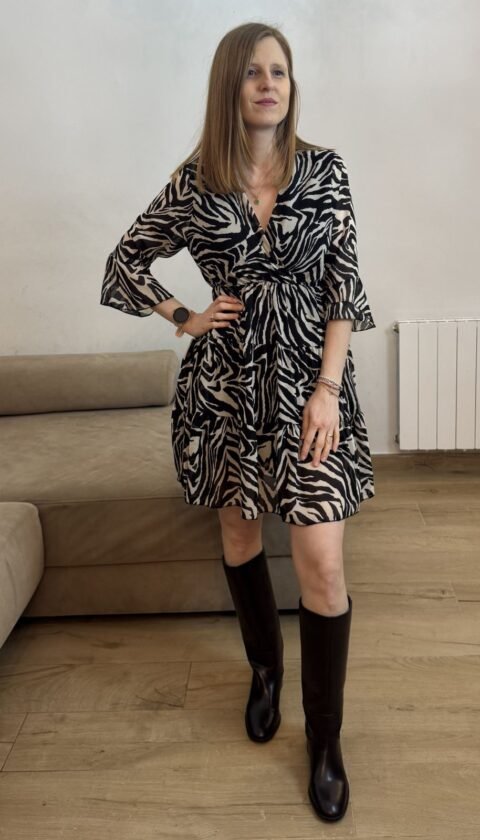 vestido animal print